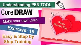 Understanding PEN TOOL in Corel Draw Exercise No. 19 | YN Tutor