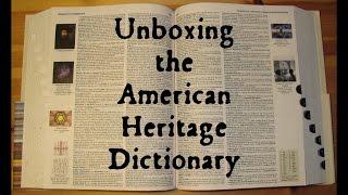 Unboxing the American Heritage Dictionary