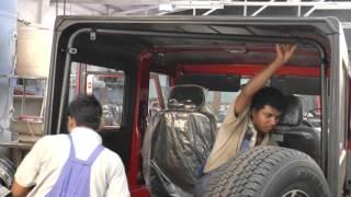 Mahindra THAR HARD TOP FITMENT VIDEO