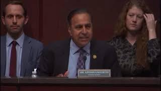 "CCP views the law as a sword to use against its opponents." - Ranking Member Krishnamoorthi