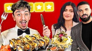 Eating At CELEBRITY Restaurants for 24 HOURS!!