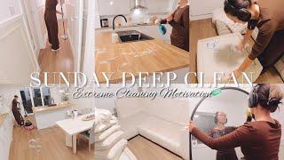 SUNDAY DEEP CLEAN + RESET // Cleaning Motivation, Taking Christmas Decs Down, Declutter + Organise