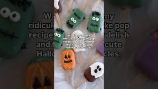 You won’t believe how EASY it is to make these at home! #halloween #cakepop #cakesicle #spooky