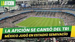 Afición ABANDONA al Tri; México jugó ante Panamá en estadio semivacío