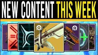 Destiny 2: NEW CONTENT THIS WEEK! Exotic MISSION! New Trailer, Secret Quests, Mod Updates & Changes