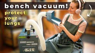 Bench Vacuum for Solder Fumes & Dust! Safe Jeweler's Workshop. Ventilation System for Crafters