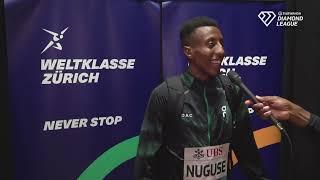 Yared Nuguse 1500m 1st At The Zurich Diamond League