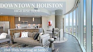 DOWNTOWN HOUSTON HIGH RISE APARTMENT TOUR | APARTMENT HUNTING | The Brava | B2 Floorplan