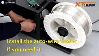 handheld fiber laser welding machine operation video full