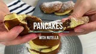 how to make nutella pancake - pancakes easy breakfast - simple recipe