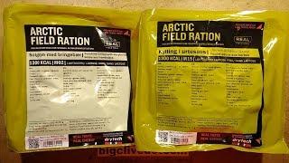 Norwegian MRE food rations.