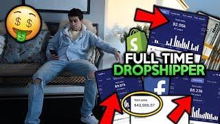 Day In The Life Of A Full Time Dropshipper | Shopify Dropshipping 2019