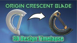 VALORANT Origin Crescent Blade // 3D Design Timelapse