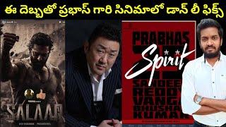 Korean Actor Don Lee Almost Confirmed In Prabhas Spirit Movie