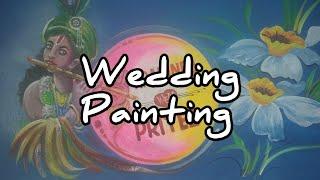 Wedding wall painting// marriage art design//RR Art