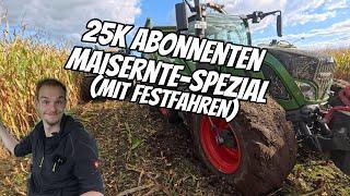 #vlog152 25K Abonnenten XXL Maisernte-Special: Mit Nässe, Festfahren und Claas Jaguar 990 TerraTrac