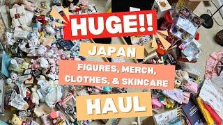 the BIGGEST Japan haul  anime, plushies, Nintendo, clothes, skincare, hair & makeup, etc.