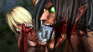 Attack on Titan Game - Eren Titan vs Female Titan