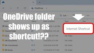 Fix OneDrive Shared Folders Turning Into Internet Shortcuts on Windows