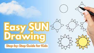 Easy Sun Drawing: Step-by-Step Guide for Kids