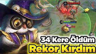 YENİ REKOR 34 KERE ÖLDÜM BAN YİYORDUM Diggie İle Feedleme Taktiği Mobile Legends