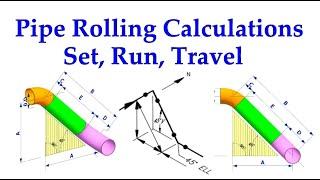 How to Calculate the Set, Run and Travel of a pipe