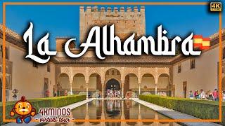 The Alhambra of Granada - The Greatest Tour 2021 !! - 4K (Ultra HD) Walking Virtual Tour Spain