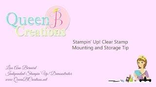 Stampin' Up! Clear Stamp Storage Trick