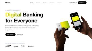Building a Digital banking website with Webflow Using Client First - Beginner Friendly