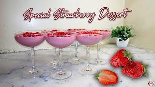 Easy Strawberry Dessert At Home | @easyrecipesbyayeshakhalid