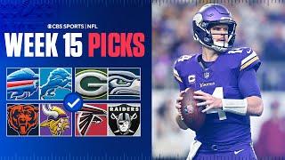 NFL Predictions and Best Bets For EVERY Week 15 Game [Bears vs Vikings & MORE]