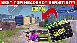 NEW 3.0 UPDATEBGMI M24 AUTO HEADSHOT SETTINGS | TDM HEADSHOT SENSITIVITY | M24 TIPS AND TRICKS