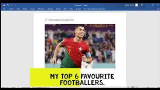 My Top 6 Favourite Football Players - Aaryan Mehrotra