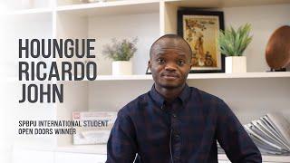 HOUNGUE RICARDO JOHN about Polytech | OpenDoors Winner