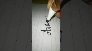 learn hand writing ak #youtubesortsvideo ##shotrts #signature