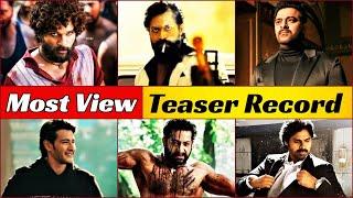 Most View And Like Teaser in 24 Hours Record In India | Radhe Shyam, KGF Chapter 2, Pushpa