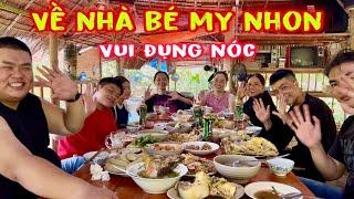 Kéo Nguyên Team Mập Food Về Nhà Bé My Ăn Cá Tra Dầu Khổng Lồ 11Kg Và Nhiều Món Quê Ngon Nhức Nách