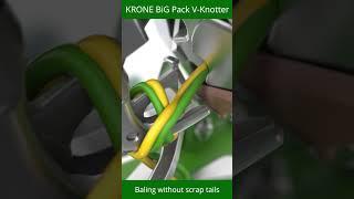 KRONE BiG Pack V-Knotter – Tying high-density square bales without producing scrap tails