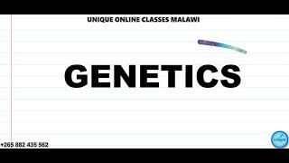 Form 3 Biology - Genetics lesson (part 1)