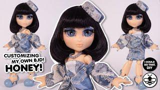 CUSTOMIZING MY OWN BJD!! THE HONEY DOLL - BLUE!!! 