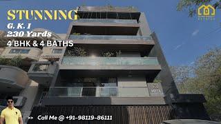 Fully Furnished Luxury Living in SOUTH DELHI | 4 BHK Builder Floor in 230 Yard | Ready to Move GK-1