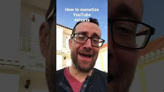 How to MONETIZE YouTube #shorts