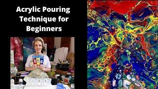 Acrylic Pouring Technique for Beginners - Flip Cup Dirty Pour Tutorial