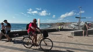 Realität Gran Canaria Maspalomas 24.12.24 Kanaren mit Schnee und Strandwetter bei bis zu 26 °C