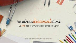 rentreediscount.com  "le N°1 des fournitures scolaires en ligne" Pub 20s