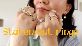 30+ statement rings I'm obsessed with! Statement ring collection ft. Ideaure