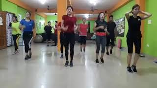 30 minutes easy step Aerobic Workout for weight loss by @Jogita Potshangbam@