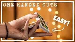 3 BEGINNER One Handed Cuts!! // CARDISTRY TUTORIAL BUNDLE