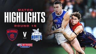 Melbourne v North Melbourne Highlights | Round 15, 2024 | AFL