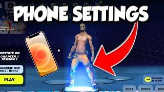 The BEST Fortnite MOBILE Settings In 2025! (Phone HUD & Settings)